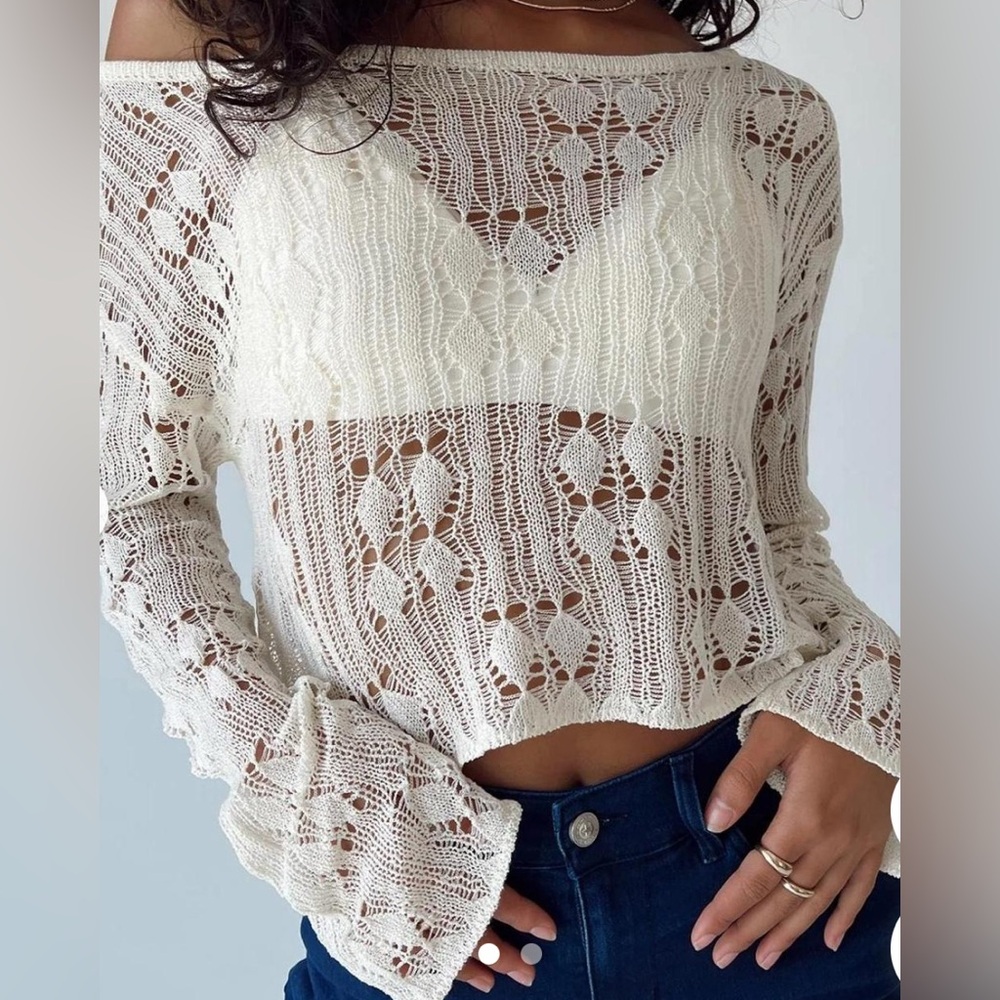 Princess Polly crochet sweater